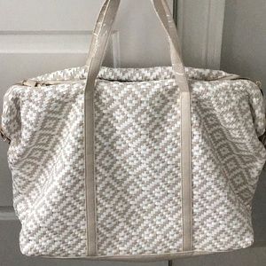 Gorgeous, soft, saffiano leather weekender